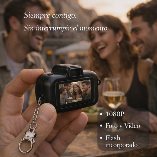 Cámara llavero Rewind